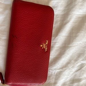 Prada Wallet Red